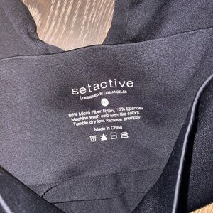 Setactive Black Activewear Top